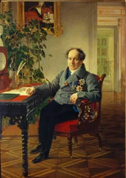 Retrato del Príncipe Alexander Nikolayevich Golitsyn 1773-1844, 1840