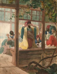 Una barbería, ca. 1849