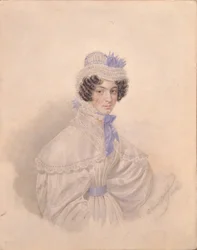 Retrato de Anna Borisovna Bakunina 1802-1835, 1835