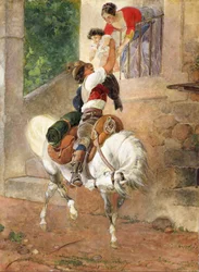 Regreso de un pastor romano a casa, 1851-1852