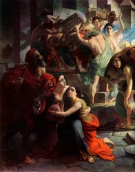 El último día de Pompeya, 1833, detalle, 1965