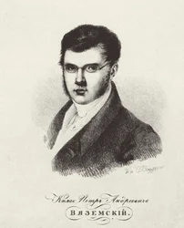 Retrato del Poeta Príncipe Pyotr A. Vyazemsky 1792-1878, 1820s