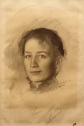 Retrato de la hermana del artista, Marie Stauffer