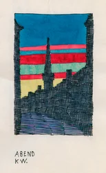 Atardecer, c.1921 (acuarela)