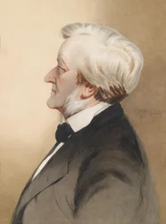 Retrato del compositor Richard Wagner 1813-1883