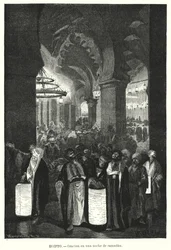 Oraciones vespertinas durante el Ramadán, Egipto