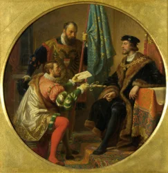 El emperador Carlos V y el rey Francisco I en Pavía 1525