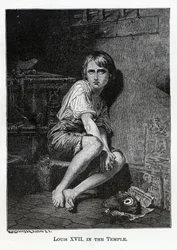 Luis XVII en el Templo, 1882