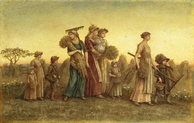 Gleaners Going Home (acuarela a bordo)