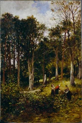 Paisaje (Cuatro figuras en un bosque)