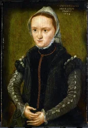 Retrato de una mujer, probablemente un autorretrato