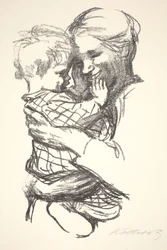 Madre con Niño en Brazos