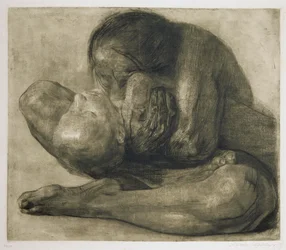 Mujer con niño muerto. KL. 72