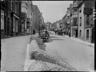 Broad Street, Lyme Regis, Dorset, 22/05/1925 (foto b/n)