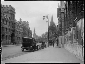 High Street, Oxford, Oxfordshire, 22/04/1924 (foto b/n)