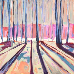 Mirrored Woods, 2022 (acrílico sobre lienzo)