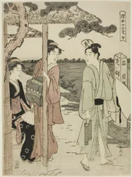Caballo, de la serie "Doce Horas del Mundo Flotante (Ukiyo juni shi)"