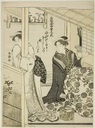 Narciso en invierno, de la serie "Odas selectas sobre flores de las cuatro estaciones (Shuku awase, shiki no hana)"