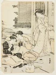 El Sexto Mes (Rokugatsu), de la serie "Costumbres Populares de los Doce Meses (Fuzoku juni ko)"