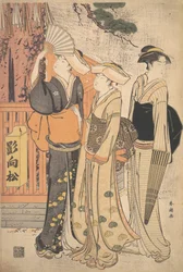 Tres mujeres en la base de un pino, ca. 1790