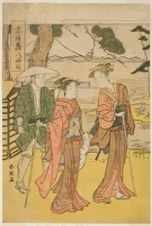 Octavo acto: El viaje nupcial (Michiyuki) de la obra Chushingura (Tesoro de los Cuarenta y Siete Retenedores Leales)