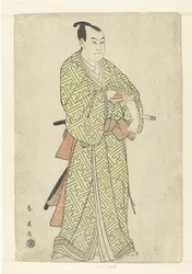 Retrato actor de Sawamura Sojuro III en el papel de Kakogawa Honzo