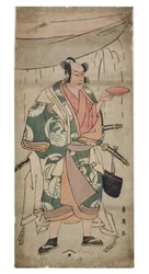 Actor en personaje, c.1762-1800 (xilografía sobre papel)