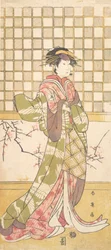 Un actor del clan Iwai como una mujer, ca. 1795