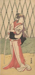 Segawa Kikunojo, en un papel femenino, 1762-1819