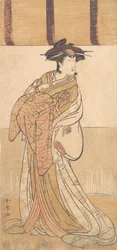 Nakamura Riko en el papel de Oiso no Tora, 2º mes, 1782