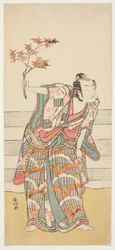 El actor Ichikawa Monnosuke II en un papel no identificado