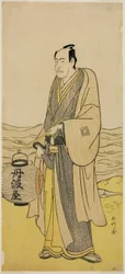 El actor Ichikawa Danjuro V como Tambaya Suketaro en la obra On