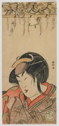 Hamamuraya Roko (Segawa Kikunojo III) período Edo, finales de la década de 1780