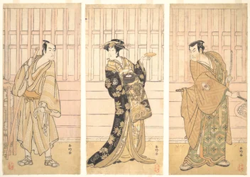En la habitación de una casa de Yoshiwara