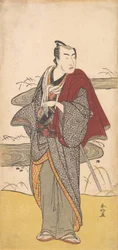 El actor Matsumoto Koshiro 4º como un hombre, ca. 1780