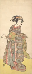 El primer Nakamura Tomijuro como mujer, probablemente 1777