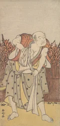 El segundo Nakamura Sukegoro como un anciano, ca. 1788