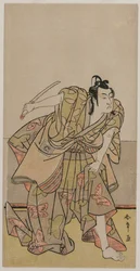 Ichikawa Monnosuke II como Soga no Goro