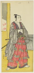 Sawamura So_ju_ro_ III como Yazama Ju_taro_, c. 1789