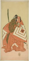 El actor Ichikawa Danzo III como Sanada no Yoichi (?) en la obra Sanada no Yoichi Banjaku no Iezuto (?), representada en el Teatro Morita (?) en el undécimo mes de 1767 (?)