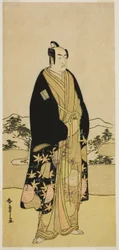 El actor Ichikawa Monnosuke II en un papel no identificado