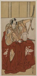Ichikawa Monnosuke II como Urabe no Suetake, 1781