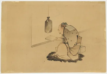 Erudito leyendo en una ventana, c.1850