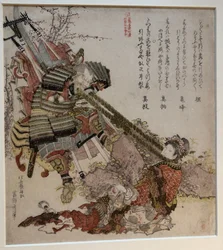 Benkei y una mujer china en un tira y afloja