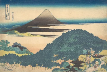 Pino de Cojín en Aoyama, de la serie Treinta y Seis Vistas de