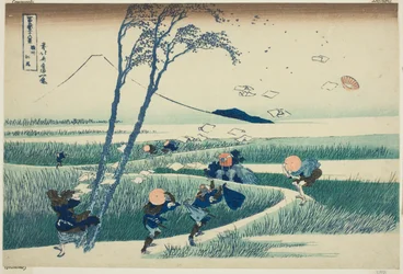 Ejiri en la provincia de Suruga, de la serie "Treinta y seis vistas del monte Fuji"