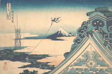 Honganji en Asakusa en Edo, de la serie Treinta y seis vistas, ca. 1830-32