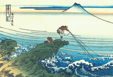 Kajikazawa en la provincia de Kai, c.1830