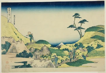 Meguro Inferior (Shimo Meguro), de la serie "Treinta y seis vistas del monte Fuji (Fugaku sanjurokkei)"