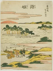 Maisaka, de la serie "Cincuenta y tres estaciones del Tokaido (Tokaido gojusan tsugi)"